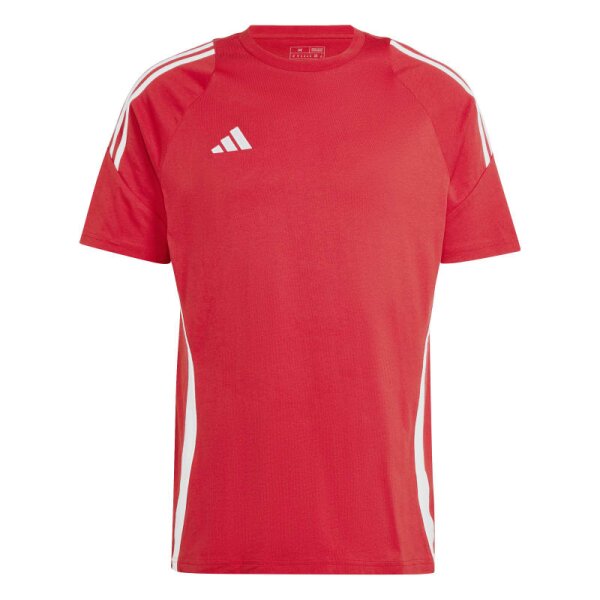adidas Tiro 24 T-Shirt Herren - rot/weiß - S