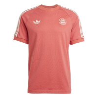 adidas FC Bayern München Adicolor Classics 3-Streifen T-Shirt Herren - rot/weiß - 3XL