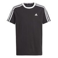 adidas Essentials 3-Streifen T-Shirt Kinder - schwarz/weiß - 164