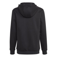 adidas Tiberio 3-Streifen Hoodie Kinder - schwarz/weiß/grau - 164