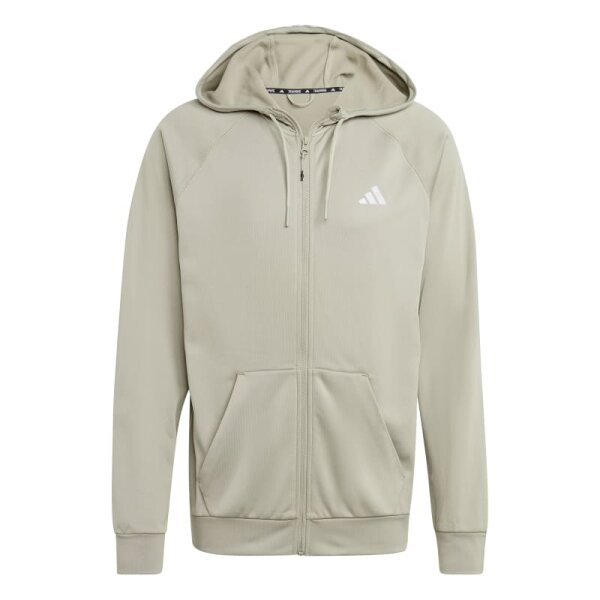 adidas Game and Go Full-Zip Hoodie Herren - grün - L