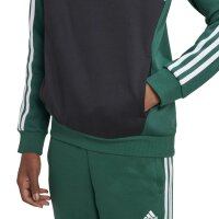 adidas Tiberio 3-Streifen Colorblock Hoodie Kinder - grün/schwarz/weiß