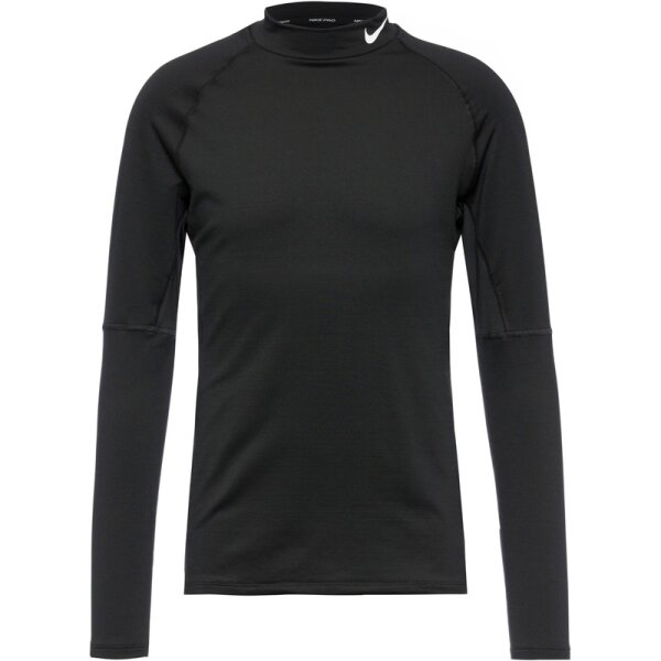 Nike Pro Warm Langarm Funktionsshirt Herren - schwarz-S