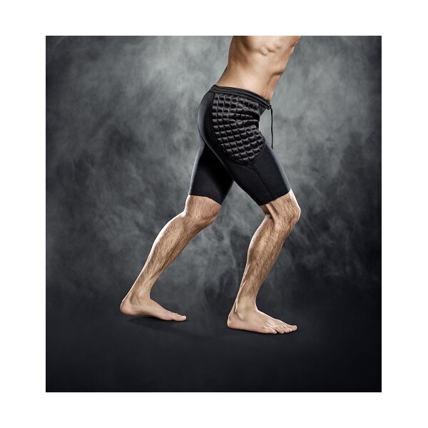 Select Kompressions-Hose mit Polster - schwarz