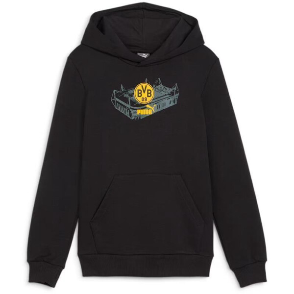 Puma BVB Ftbl Icons Hoodie Herren - schwarz/gelb/grau- S
