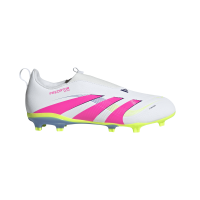 adidas Predator League LL FG/MG Kinder - weiß/pink/gelb - 33.5