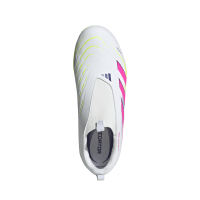 adidas Predator League LL FG/MG Kinder - weiß/pink/gelb - 33.5