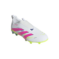 adidas Predator League LL FG/MG Kinder - weiß/pink/gelb - 33.5