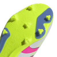 adidas Predator League LL FG/MG Kinder - weiß/pink/gelb - 33.5