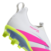 adidas Predator League LL FG/MG Kinder - weiß/pink/gelb - 33.5