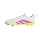 adidas Predator League LL FG/MG Kinder - weiß/pink/gelb - 33.5