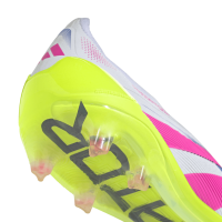 adidas Predator Elite LL FG Herren - weiß/pink/gelb - 46 2/3