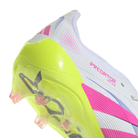 adidas Predator Elite FT FG Herren - weiß/pink/gelb - 45 1/3