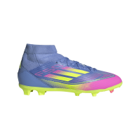 adidas F50 League Mid FG/MG Kinder - blau/pink/gelb - 36 2/3