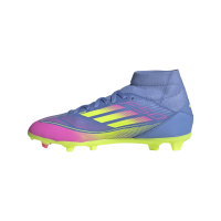 adidas F50 League Mid FG/MG Kinder - blau/pink/gelb - 36 2/3