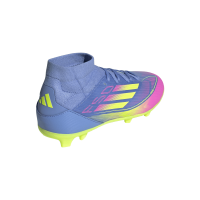 adidas F50 League Mid FG/MG Kinder - blau/pink/gelb - 36 2/3