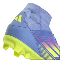 adidas F50 League Mid FG/MG Kinder - blau/pink/gelb - 36 2/3