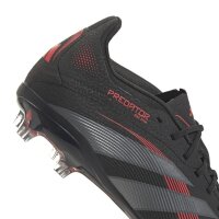 adidas Predator Elite FG Kinder - schwarz/rot/silber - 35.5