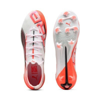 Puma Ultra 5 Ultimate FG Herren - weiß/schwarz/rot-45
