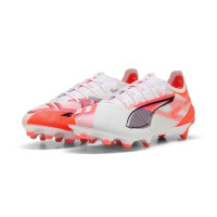 Puma Ultra 5 Ultimate FG Herren - weiß/schwarz/rot-45