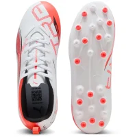 Puma Ultra 5 Play MG Kinder - weiß/rot/schwarz-34