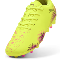 Puma Future 8 Play MG Fußballschuhe Kinder - gelb/schwarz/pink