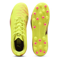 Puma Future 8 Play MG Kinder - gelb/schwarz/pink - 38.5
