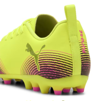 Puma Future 8 Play MG Kinder - gelb/schwarz/pink - 38.5