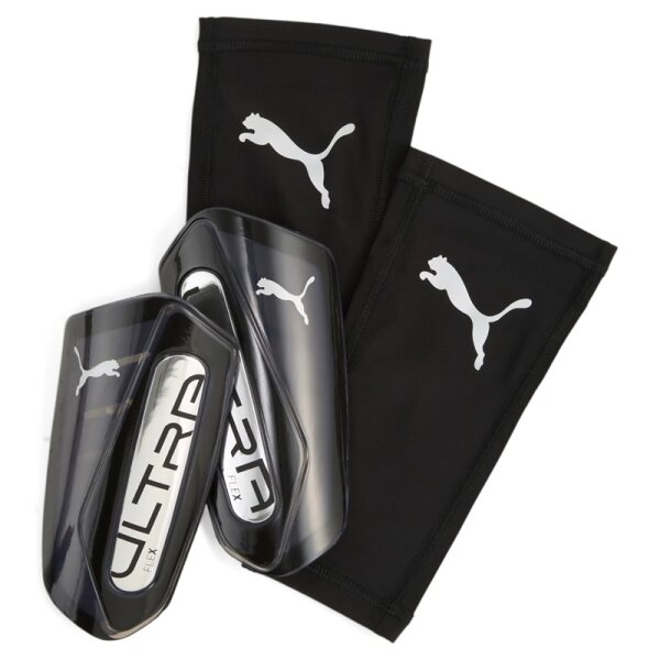 Puma Ultra Flex Sleeve Schienbeinschoner - schwarz/silber - M