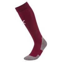 Puma teamLIGA Core Stutzen - bordeaux/weiß