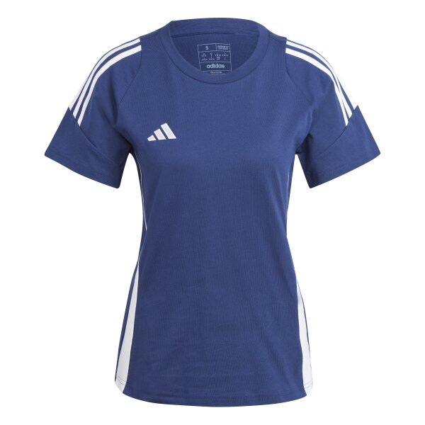 adidas Tiro 24 Sweat T-Shirt Damen - navy/weiß - XS