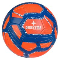 10x Derbystar Street Soccer v24 Fußball + Ballsack - orange/blau/weiß
