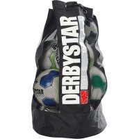 10x Derbystar Street Soccer v24 Fußball + Ballsack - orange/blau/weiß