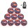 10x Derbystar Street Soccer v24 Fußball + Ballsack - orange/blau/weiß