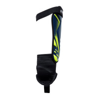 uhlsport Tibia Plate Pro Schienbeinschoner - schwarz/blau/neongelb-L