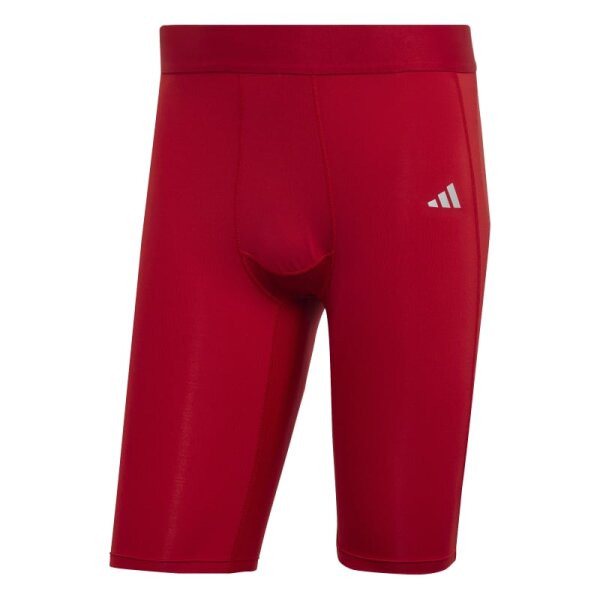 adidas Techfit Tight kurze Leggings Herren - rot - S