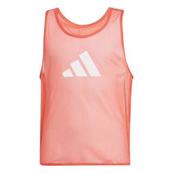 adidas Training BIB Leibchen Kinder - rot/weiß