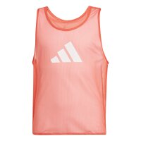 adidas Training BIB Leibchen Kinder - rot/weiß