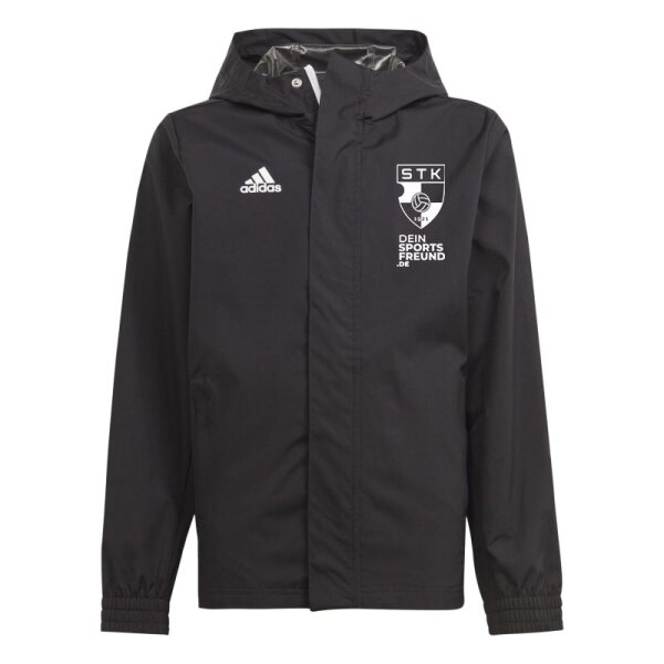 Teutonia Kleinenbroich x adidas Entrada 22 Allwetterjacke Kinder - schwarz