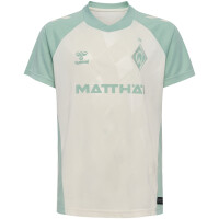 hummel SV Werder Bremen Trikot Away 24/25 Kinder - beige/grün-140