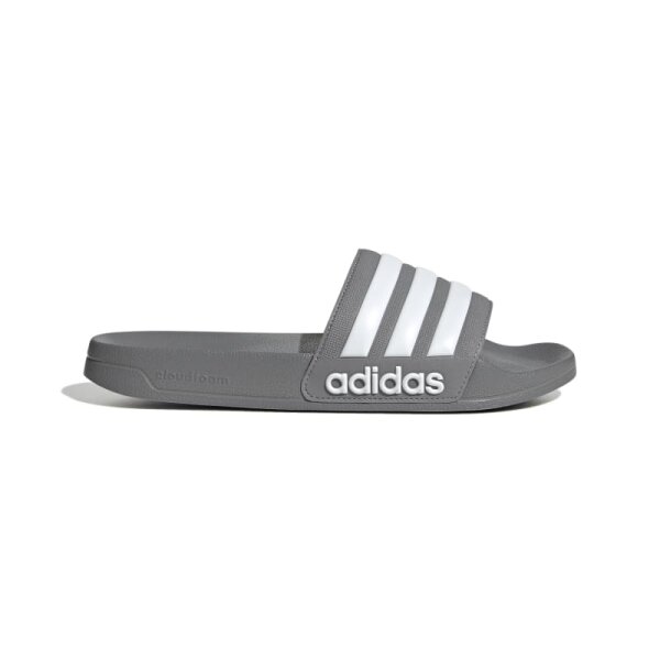 adidas Adilette Shower Badelatschen - grau/weiß-44.5