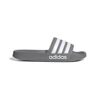 adidas Adilette Shower Badelatschen - grau/weiß-44.5