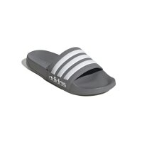 adidas Adilette Shower Badelatschen - grau/weiß-44.5