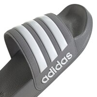 adidas Adilette Shower Badelatschen - grau/weiß-44.5