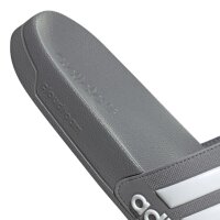 adidas Adilette Shower Badelatschen - grau/weiß-44.5