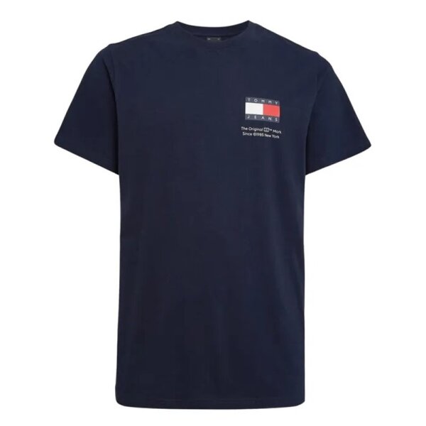 Tommy Hilfiger Essential Logo T-Shirt Herren - navy-XL