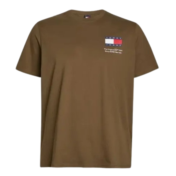 Tommy Hilfiger Essential Logo T-Shirt Herren - olive M