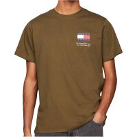 Tommy Hilfiger Essential Logo T-Shirt Herren - olive M