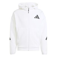adidas Z.N.E. Full-Zip Hoodie Herren - weiß/schwarz - M