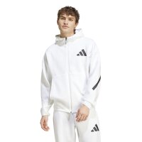 adidas Z.N.E. Full-Zip Hoodie Herren - weiß/schwarz - M